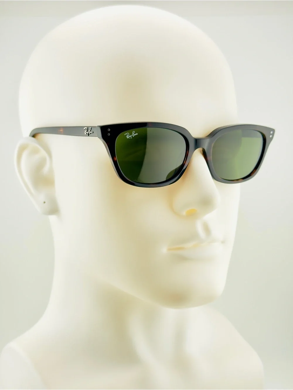 Ray-Ban Sunglasses RB4456 Zaya Bio Based Polished Havana Frame Green Lens UNISEX